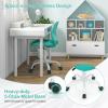 imageGiantex Kids Desk Chair Adjustable Children Study Chair Swivel Armless Mesh Task Student Chair Child Desk Chair with Adjustable Height ampamp Lumbar Support BlueTurquoise