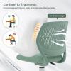 imageGiantex Kids Desk Chair Adjustable Children Study Chair Swivel Armless Mesh Task Student Chair Child Desk Chair with Adjustable Height ampamp Lumbar Support BlueSage