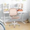 imageGiantex Kids Desk Chair Children Armrest Computer Chair with SitLock Wheels Ergonomic Kids Office Chair with Waterfall Seat Rolling Swivel Mesh Study Desk Chair for Boys Girls PinkPink