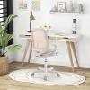 imageGiantex Kids Desk Chair Children Armrest Computer Chair with SitLock Wheels Ergonomic Kids Office Chair with Waterfall Seat Rolling Swivel Mesh Study Desk Chair for Boys Girls PinkPink