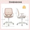 imageGiantex Kids Desk Chair Children Armrest Computer Chair with SitLock Wheels Ergonomic Kids Office Chair with Waterfall Seat Rolling Swivel Mesh Study Desk Chair for Boys Girls BluePink