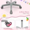 imageGiantex Kids Desk Chair Height Adjustable Children Swivel Computer Chair with YShaped Lumbar Support ampamp Universal Casters Mesh Kids Task Chair for Study Boys Girls Aged 413 BluePink