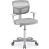 imageGiantex Kids Desk Chair Height Adjustable Children Swivel Computer Chair with YShaped Lumbar Support ampamp Universal Casters Mesh Kids Task Chair for Study Boys Girls Aged 413 BlueGrey