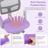 imageGiantex Kids Desk Chair Height Adjustable Children Swivel Computer Chair with YShaped Lumbar Support ampamp Universal Casters Mesh Kids Task Chair for Study Boys Girls Aged 413 BluePurple