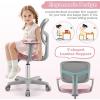 imageGiantex Kids Desk Chair Height Adjustable Children Swivel Computer Chair with YShaped Lumbar Support ampamp Universal Casters Mesh Kids Task Chair for Study Boys Girls Aged 413 BluePink