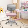 imageGiantex Kids Desk Chair Height Adjustable Children Swivel Computer Chair with YShaped Lumbar Support ampamp Universal Casters Mesh Kids Task Chair for Study Boys Girls Aged 413 BluePink