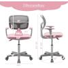 imageGiantex Kids Desk Chair Height Adjustable Children Swivel Computer Chair with YShaped Lumbar Support ampamp Universal Casters Mesh Kids Task Chair for Study Boys Girls Aged 413 BluePink