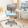 imageGiantex Kids Desk Chair Height Adjustable Children Swivel Computer Chair with YShaped Lumbar Support ampamp Universal Casters Mesh Kids Task Chair for Study Boys Girls Aged 413 BlueBlue