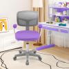 imageGiantex Kids Desk Chair Height Adjustable Children Swivel Computer Chair with YShaped Lumbar Support ampamp Universal Casters Mesh Kids Task Chair for Study Boys Girls Aged 413 BluePurple