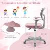 imageGiantex Kids Desk Chair Height Adjustable Children Swivel Computer Chair with YShaped Lumbar Support ampamp Universal Casters Mesh Kids Task Chair for Study Boys Girls Aged 413 BluePink