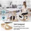 imageGiantex Kneeling Chair Wood Posture Chair Max Load 330 Lbs Rocking Knee Chair with Soft Cushion Natural Relief for Back Shoulder or Neck Pain Ergonomic Kneeling Chair for Office HomeBlackNatural
