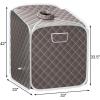 imageGiantex Portable Steam Sauna Spa 2L Folding Private Sauna Tent WChair Foot Massage Roller Absorbent Pad9 Adjustable Temperature Levels for Stress Fatigue 33 x 33x 42 Inch GrayGray