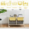 imageGiantex Rolling Storage Cart w 4 Drawers 2 Shelves Metal Rack Shelf Home Office School Beauty Salon Utility Organizer Cart with Wheels YellowBeigeYellowGrey
