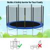 imageGiantex Trampoline Enclosure Net Only with Zipper ampamp Buckle Perfect Visibility and TearampampWeatherResistant 12FT 14FT 15FT 16FT Trampoline Replacement Safety Enclosure Net12FT 8 Poles