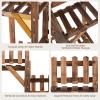imageGiantex Wood Plant Stand Rack 5 Tier 6 Potted Multiple Plant Stand Flower Pots Holder Display Shelf Rack Planter Indoor Outdoor for Garden Corner Balcony Patio Living Room