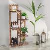 imageGiantex Wood Plant Stand Rack 5 Tier 6 Potted Multiple Plant Stand Flower Pots Holder Display Shelf Rack Planter Indoor Outdoor for Garden Corner Balcony Patio Living Room