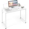 imageGiantex 40Inch Black Small Computer Desk Home Office Writing Desk with HeavyDuty Metal Frame Modern Simple Gaming Table PC Workstation Versatile Small Desk for BedroomWhite