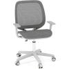 imageGiantex Kids Desk Chair Children Armrest Computer Chair with SitLock Wheels Ergonomic Kids Office Chair with Waterfall Seat Rolling Swivel Mesh Study Desk Chair for Boys Girls PinkGrey
