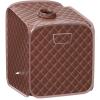 imageGiantex Portable Steam Sauna Spa 2L Folding Private Sauna Tent WChair Foot Massage Roller Absorbent Pad9 Adjustable Temperature Levels for Stress Fatigue 33 x 33x 42 Inch GrayCoffee