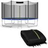 imageGiantex Trampoline Safety Net 8 10 12 14 15 16Ft WeatherResistant Replacement Enclosure Net for Round Frame with DoubleHeaded Zippers Protection Buckles ampamp Enhanced Hook Poles Not Included15FT 10 Poles