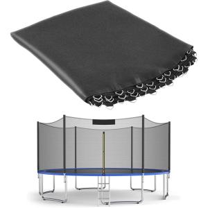 imageGiantex Replacement Trampoline Mat HighElastic PP WeatherResistant Mat Fits 8 10 12 14 16ft Round Frame Spring Not Included14Ft w 80 VHooks 55 Spring