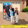 imageGiantex Arcade Basketball Hoop for Kids  Indoor Outdoor 2 Player Dual Shot Basketball Arcade Game with 4 Balls and Ball Pump Great Gift for Boys and Girls Ages 3