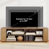 imageGianetx Modern TV Stand for TVs up to 65 Inch Wooden Entertainment Center w 4 Storage Cubbies Side Shelves w 5 Raised Feet Media TV Console Table for Living Room NaturalNatural