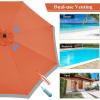 imageGiantex 10FT Patio Offset Umbrella 8 Ribs Cantilever Umbrella Outdoor wCrank Cross Base Tilt Adjustment Large Hanging Market Umbrella for Poolside Yard Lawn GardenOrange