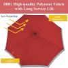 imageGiantex 10FT Patio Offset Umbrella 8 Ribs Cantilever Umbrella Outdoor wCrank Cross Base Tilt Adjustment Large Hanging Market Umbrella for Poolside Yard Lawn GardenBurgundy