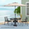 imageGiantex 10ft Outdoor Patio Umbrella Market Table umbrella wTilt Adjustment and Crank 180G Polyester Garden Canopy for Deck Backyard Pool Indoor OutdoorBeige
