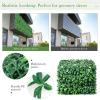 imageGiantex 12PCS 20x20inch Artificial Boxwood Panels 333 Square Feet Faux Greenery Wall Privacy Hedge Screen for Wedding Decorations Fence Backdrop Outdoor Patio Garden Topiary Hedge Protective ScreenGreen Laurel  Daisy