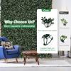 imageGiantex 12PCS 20x20inch Artificial Boxwood Panels 333 Square Feet Faux Greenery Wall Privacy Hedge Screen for Wedding Decorations Fence Backdrop Outdoor Patio Garden Topiary Hedge Protective ScreenGreen Peanut Leaves