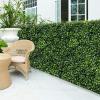 imageGiantex 12PCS 20x20inch Artificial Boxwood Panels 333 Square Feet Faux Greenery Wall Privacy Hedge Screen for Wedding Decorations Fence Backdrop Outdoor Patio Garden Topiary Hedge Protective ScreenGreen Boxwood