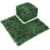 imageGiantex 12PCS 20x20inch Artificial Boxwood Panels 333 Square Feet Faux Greenery Wall Privacy Hedge Screen for Wedding Decorations Fence Backdrop Outdoor Patio Garden Topiary Hedge Protective ScreenGreen Milan Leaves