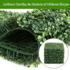 imageGiantex 12PCS 20x20inch Artificial Boxwood Panels 333 Square Feet Faux Greenery Wall Privacy Hedge Screen for Wedding Decorations Fence Backdrop Outdoor Patio Garden Topiary Hedge Protective ScreenGreen Boxwood
