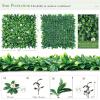 imageGiantex 12PCS 20x20inch Artificial Boxwood Panels 333 Square Feet Faux Greenery Wall Privacy Hedge Screen for Wedding Decorations Fence Backdrop Outdoor Patio Garden Topiary Hedge Protective ScreenGreen Laurel  Daisy