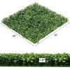 imageGiantex 12PCS 20x20inch Artificial Boxwood Panels 333 Square Feet Faux Greenery Wall Privacy Hedge Screen for Wedding Decorations Fence Backdrop Outdoor Patio Garden Topiary Hedge Protective ScreenGreen Boxwood