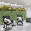 imageGiantex 3PCS Expandable Artificial Hedges Faux Ivy Leaves Fence Stretchable Artificial Ivy Privacy Fence Screen Decorative Trellis for Backdrop Outdoor Garden Porch Patio Home Decorations