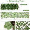 imageGiantex 3PCS Expandable Artificial Hedges Faux Ivy Leaves Fence Stretchable Artificial Ivy Privacy Fence Screen Decorative Trellis for Backdrop Outdoor Garden Porch Patio Home Decorations