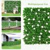 imageGiantex 4PCS Expandable Fence with Leaves 65ft Privacy Screen Decorative Faux Ivy Fencing Panel for Balcony Patio Deck Backdrop Outdoor Artificial Hedge Screen 4 Green Leaves amp Purple FlowersGreen leaves  White Flowers