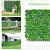 imageGiantex 4PCS Expandable Fence with Leaves 65ft Privacy Screen Decorative Faux Ivy Fencing Panel for Balcony Patio Deck Backdrop Outdoor Artificial Hedge Screen 4 Green Leaves amp Purple FlowersGreen Leaves  Purple Flowers