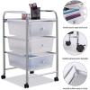imageGiantex 6 Storage Drawer Cart Rolling Organizer Cart for Tools Scrapbook Paper Home Office School Multipurpose Mobile Utility Cart IvoryClear White