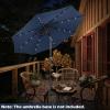 imageGiantex 9ft10ft Outdoor Patio umbrella with Solar Lights Table Market Umbrella with Crank and Pushbutton Tilt System Solar LED Lighted Patio Umbrella for Backyard Deck Pool BeachNavy