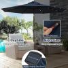 imageGiantex 9ft10ft Outdoor Patio umbrella with Solar Lights Table Market Umbrella with Crank and Pushbutton Tilt System Solar LED Lighted Patio Umbrella for Backyard Deck Pool BeachNavy
