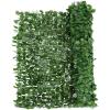 imageGiantex Artificial Faux Ivy Privacy Fence 95x40 Artificial Hedge Faux Ivy Vine Leaf Greenery Wall Screen Decorative Trellis Fence Covering for Outdoor Porch Garden Patio95x40