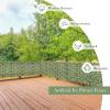 imageGiantex Artificial Faux Ivy Privacy Fence 95x40 Artificial Hedge Faux Ivy Vine Leaf Greenery Wall Screen Decorative Trellis Fence Covering for Outdoor Porch Garden Patio118x59