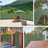 imageGiantex Artificial Faux Ivy Privacy Fence 95x40 Artificial Hedge Faux Ivy Vine Leaf Greenery Wall Screen Decorative Trellis Fence Covering for Outdoor Porch Garden Patio118x59