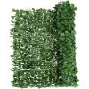 imageGiantex Artificial Faux Ivy Privacy Fence 95x40 Artificial Hedge Faux Ivy Vine Leaf Greenery Wall Screen Decorative Trellis Fence Covering for Outdoor Porch Garden Patio95x59