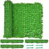 imageGiantex Artificial Ivy Privacy Fence Screen 118 x 394 Artificial Hedges Fence Faux Ivy Vine Greenery Wall Outdoor Privacy Fence Covering for Yard Garden Patio Decoration GreenGreen