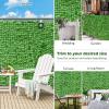 imageGiantex Artificial Ivy Privacy Fence Screen 118 x 394 Artificial Hedges Fence Faux Ivy Vine Greenery Wall Outdoor Privacy Fence Covering for Yard Garden Patio Decoration GreenGreen